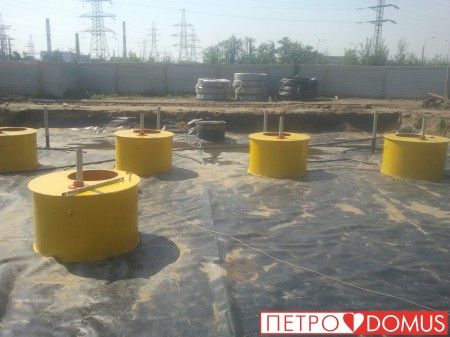 Гидроизоляция АЗС геомембраной HDPE