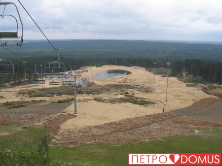 Готовый искусственный водоём из геомембраны