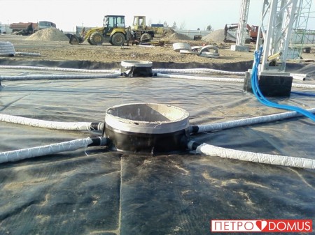 Гидроизоляция АЗС геомембраной HDPE