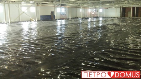 Гидроизоляция ледового поля геомембраной HDPE