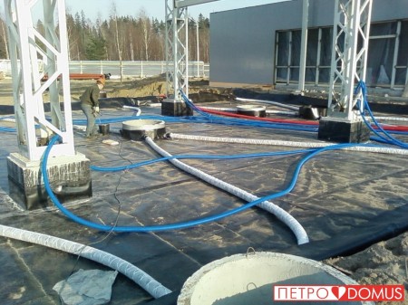 Гидроизоляция АЗС геомембраной HDPE