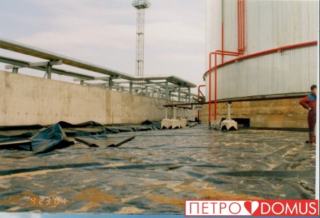 Гидроизоляция нефтяных терминалов геомембраной HDPE