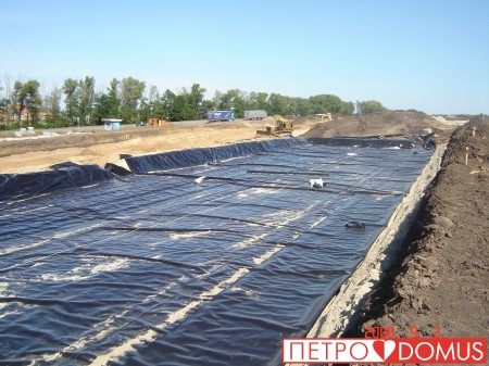 Гидроизоляция полигонов ТБО геомембраной HDPE