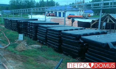 Гидроизоляция закрытых лагун геомембраной HDPE